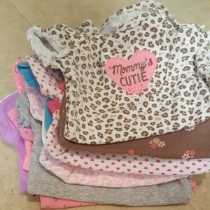 3-6 month short sleeved onesies